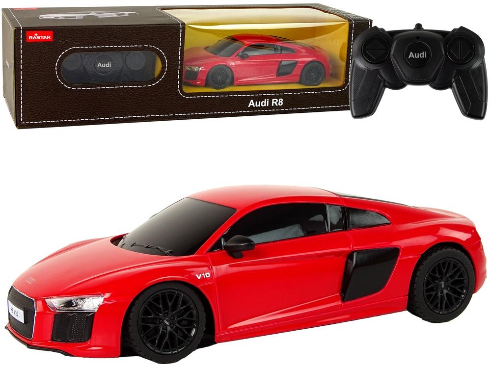 1:24 Röd Audi R8 R/C bil - Realistisk, hållbar, rolig