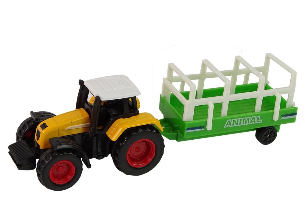 1:64 Farm Set - Kul med traktor, släp, häst och staket!