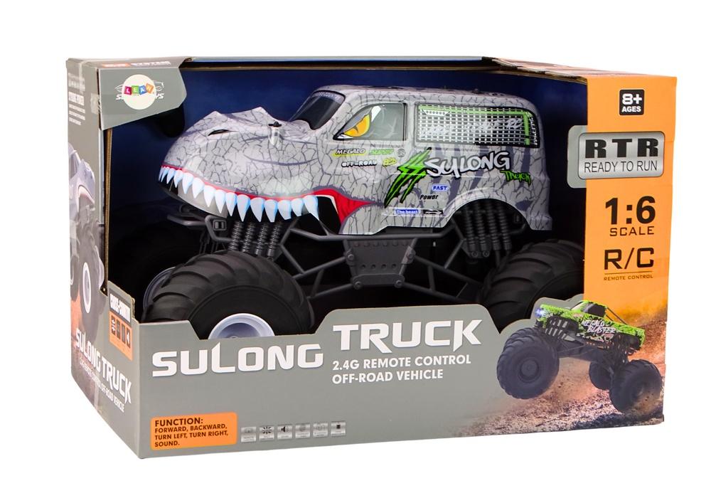 1:6 Off-Road RC Car 2.4G med dinosauriemotiv och ljudeffekter