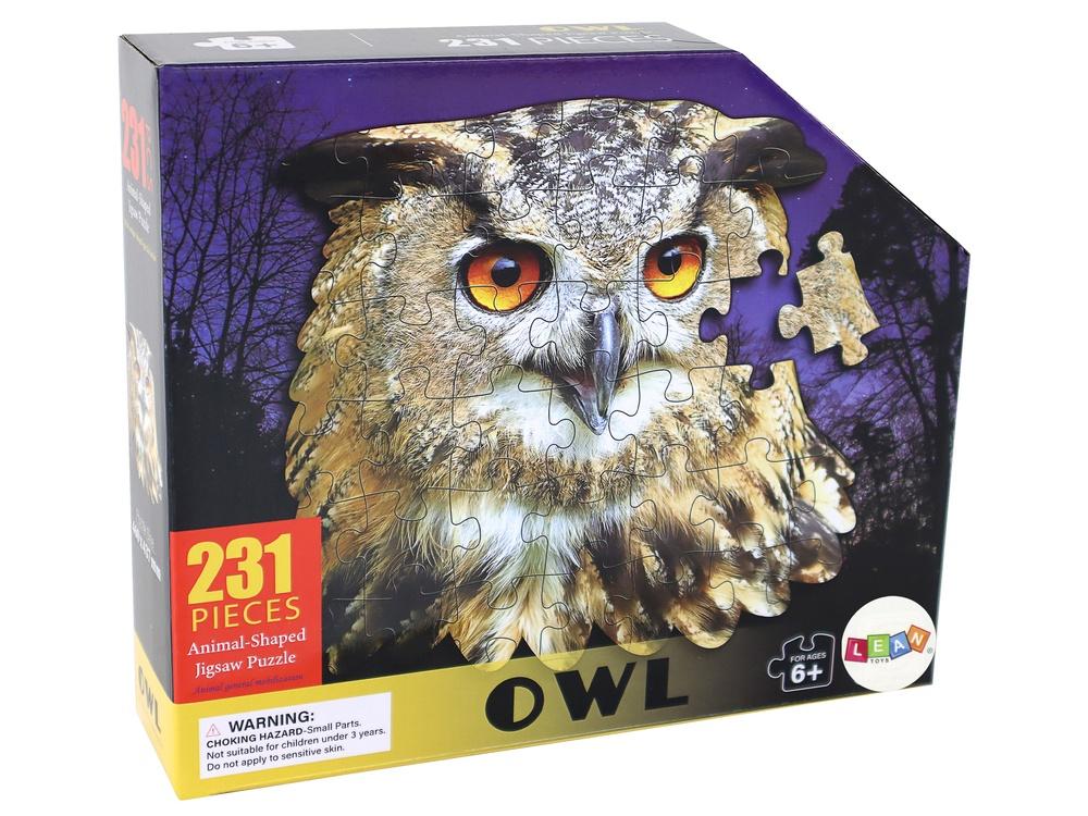 231-bitars Owl Puzzle: Utforska nattliga fåglar och natur