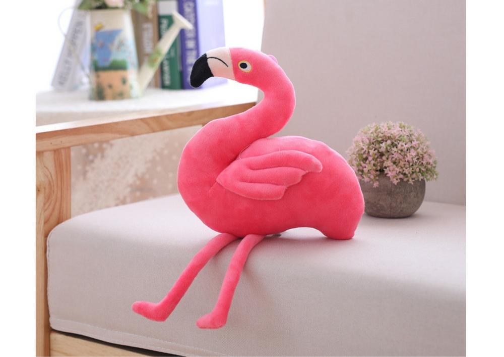 25 cm Pink Flamingo Plys - Blød, CE-certificeret maskot