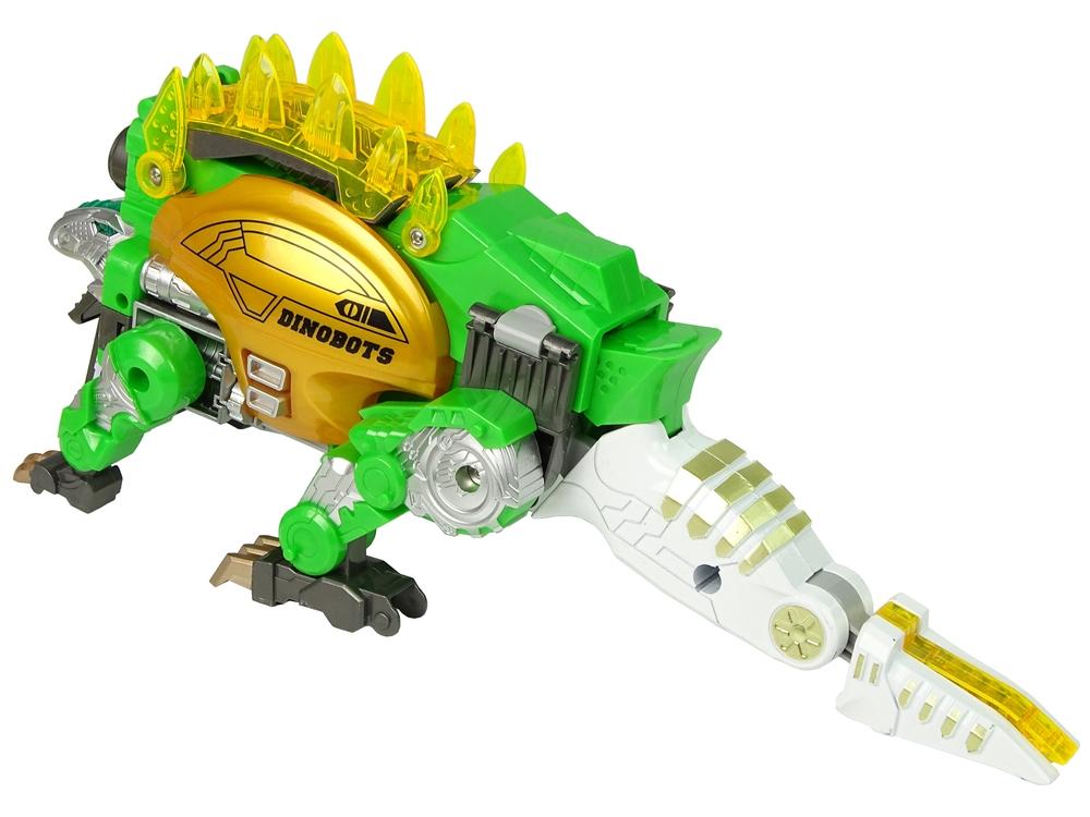 2-i-1 Dino Shotgun: Green Stegosaurus Shield & Dart Gun