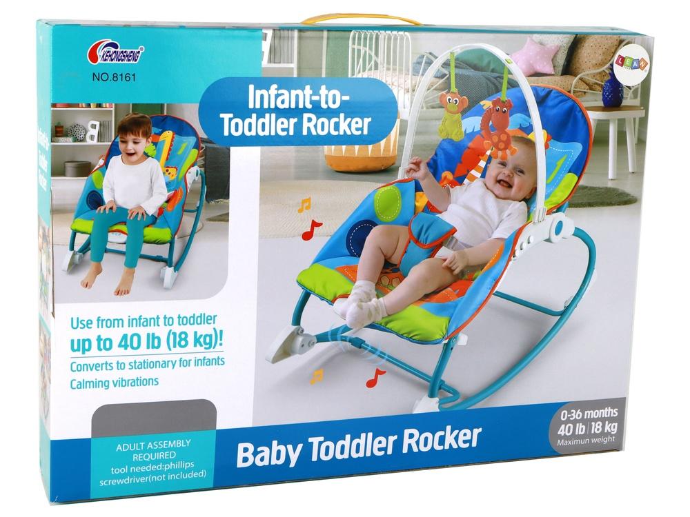 2-i-1 Kids Rocker: Lyde, vibrationer og justerbart sæde