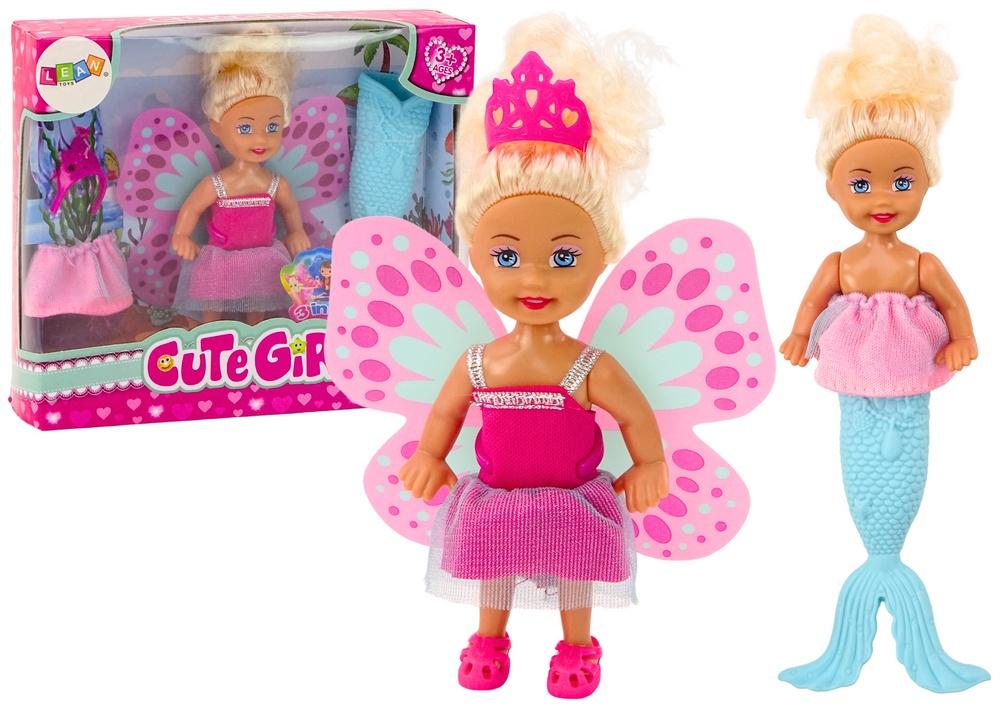 2-i-1 Mini Doll: Mermaid Tail & Fairy Wings Adventure