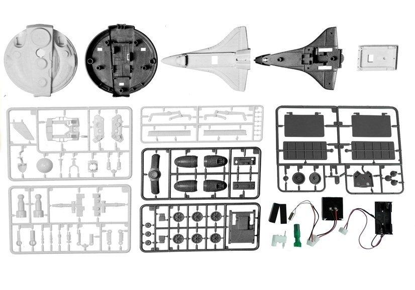 3-i-1 soldriven rymdsats: Bygg skyttel, station, rover