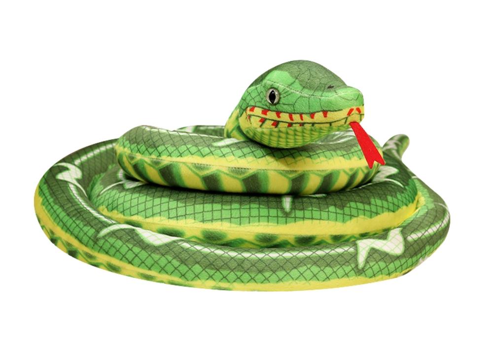 400 cm Green Snake Plush Mascot - Mjuk, CE-certifierad