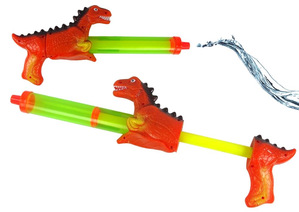 40 cm rød dinosaur vandpistol til cool baghavesjov