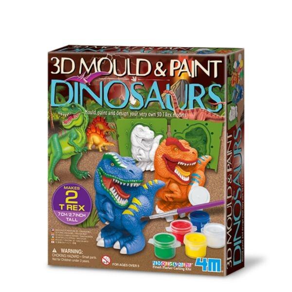 4M 3D form og mal dinosaurer