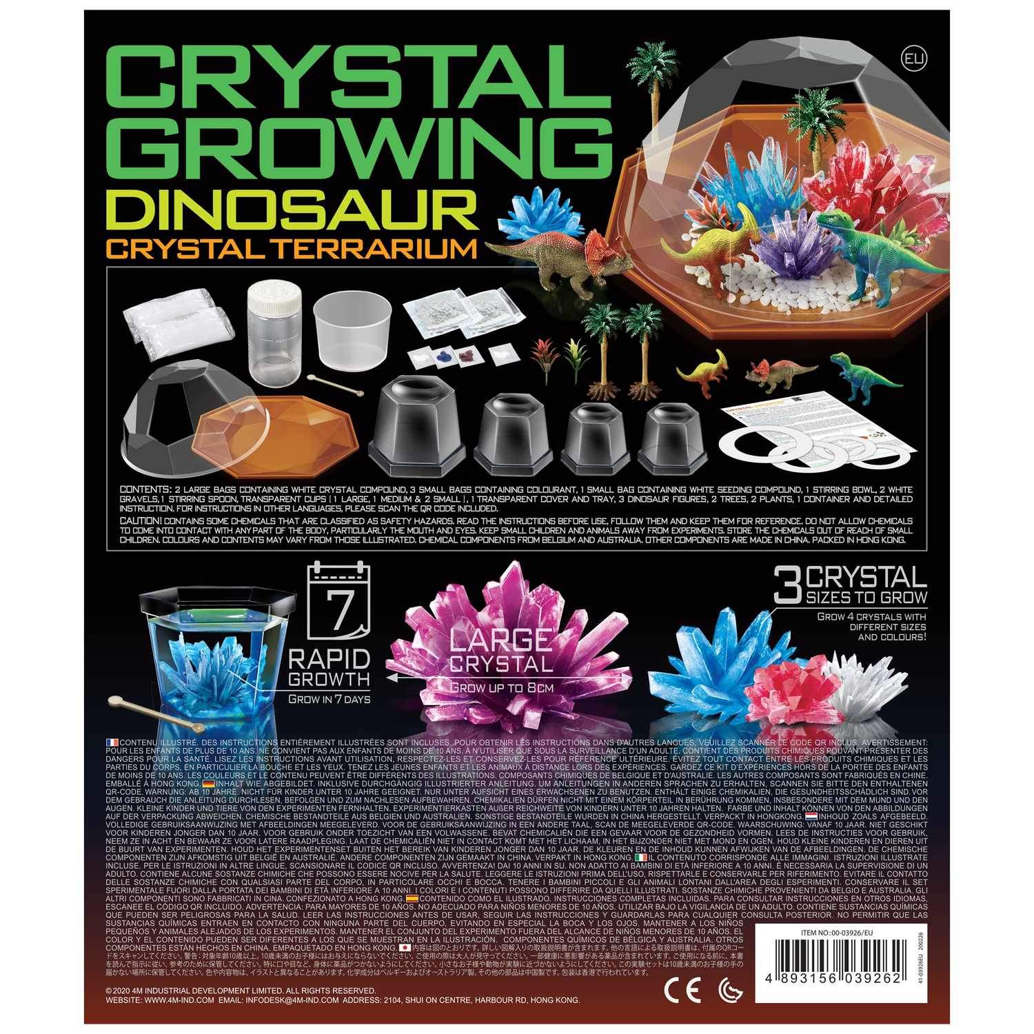 4M DIY Set Dino Crystal Terrarium