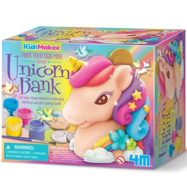 4M Kidzmaker Måla din egen Mini Glitter Unicorn Bank