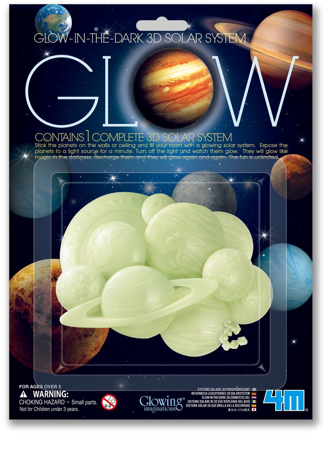 4M Stickers Set Glow-In-The-Dark Solar System