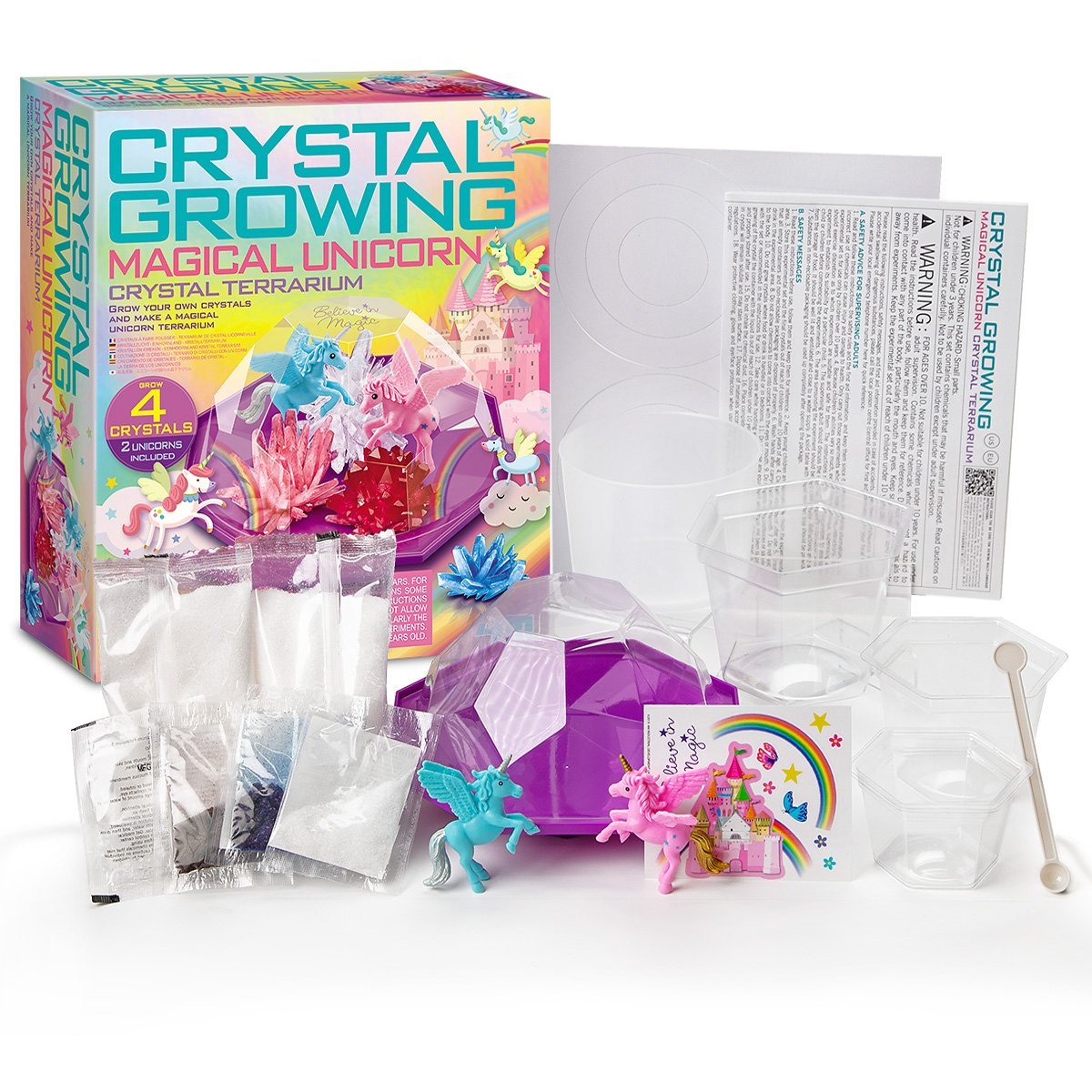 4M DIY Magical Unicorn Crystal Terrarium Kit