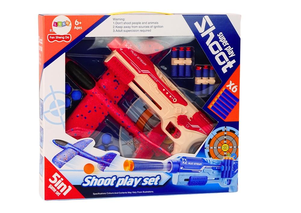 5-i-1 Dart Gun & Plane Launcher: Fun & Skills Development