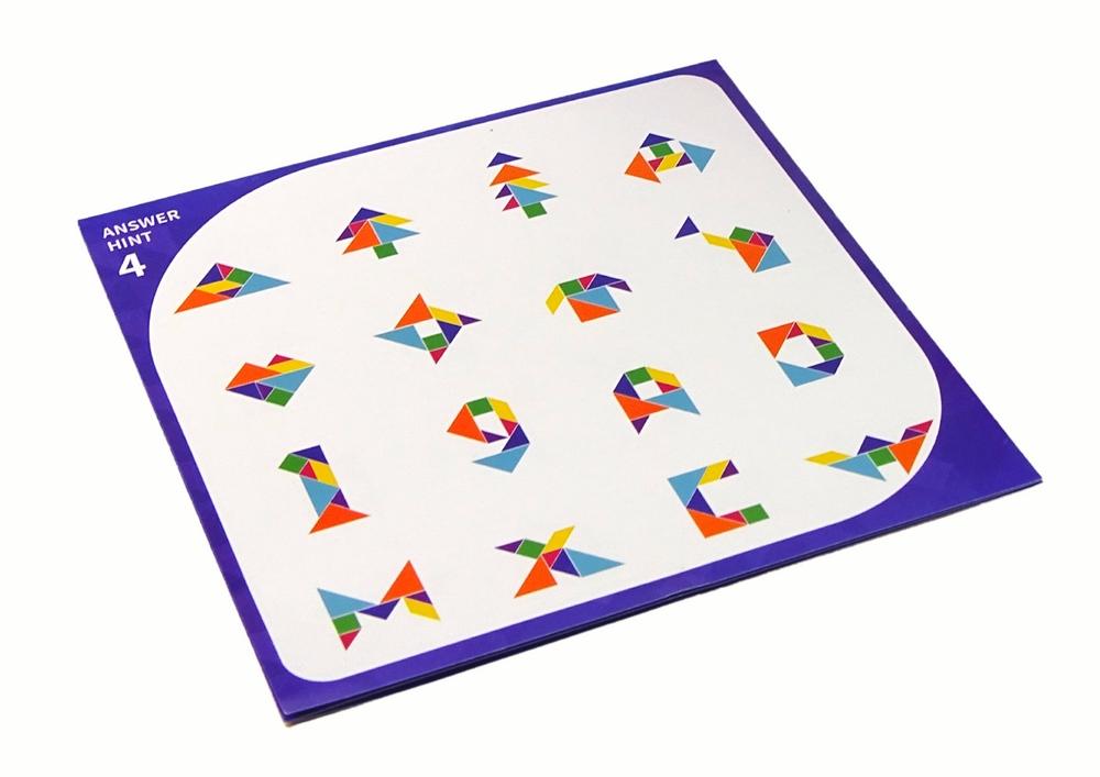 7-delt magnetisk tangram-puslespil: kreativ, lærerig leg