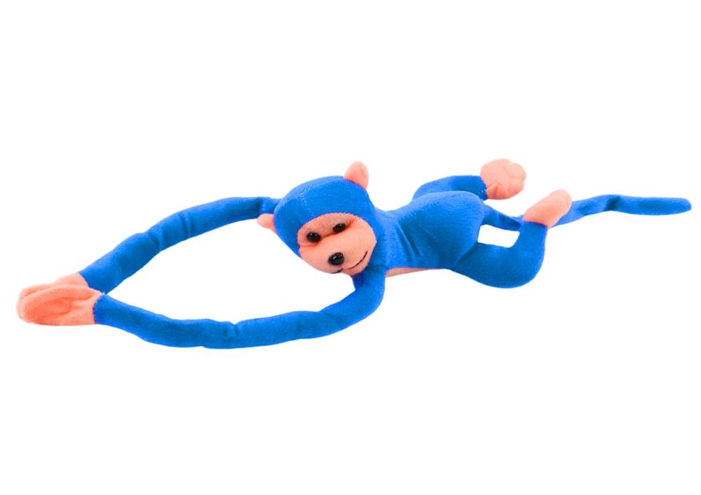 80 cm Blue Plush Monkey Mascot med lyd og velcro