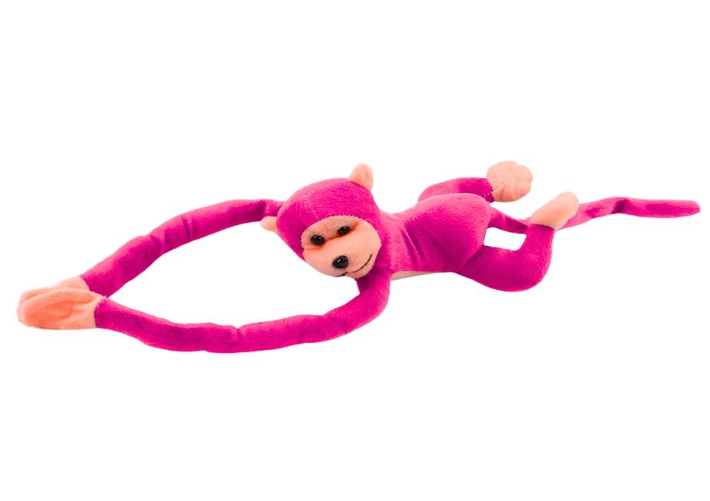 80 cm mørk pink plys maskot med lyd og velcro