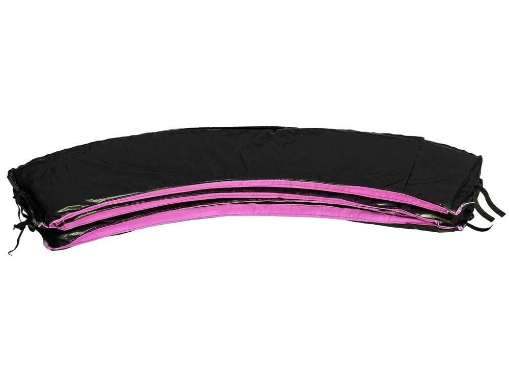 8 fot sportstrampolin fjærbeskytter, svart-rosa, 12 mm PVC/PE