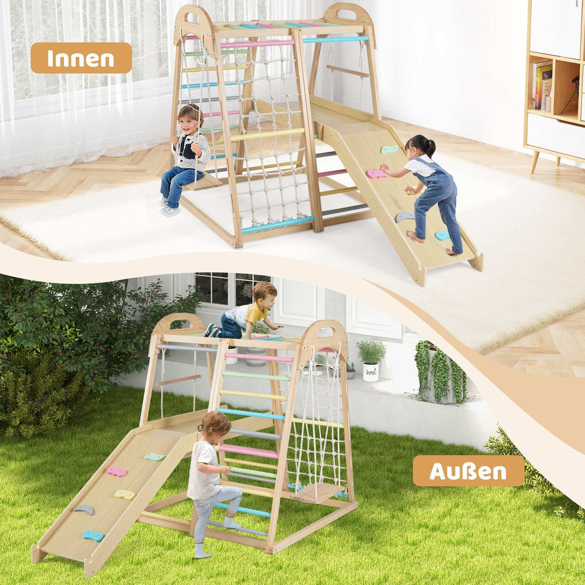 8-i-1 träklättringsset för barn i Montessori