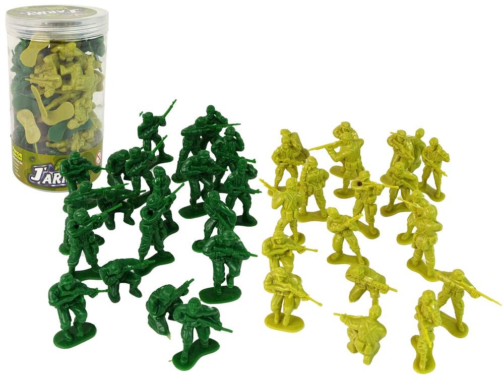 Actionpackat Green Soldiers Military Set för barn