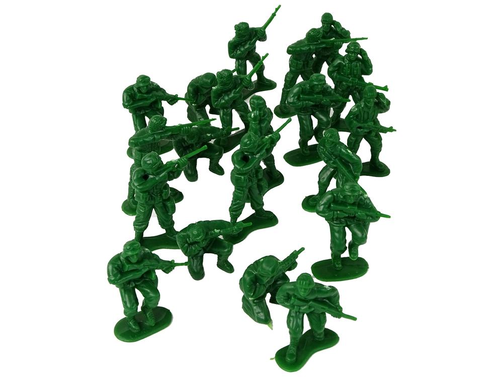 Actionfyldt Green Soldiers Military Set til børn