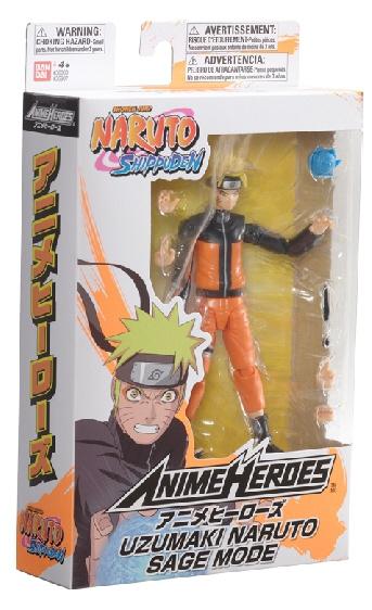 Anime Heroes Naruto-figur med tilbehør, 16 cm - Uzumaki Naruto Sage Mode