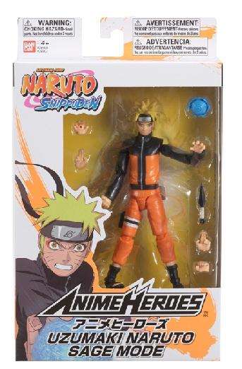 Anime Heroes Naruto-figur med tilbehør, 16 cm - Uzumaki Naruto Sage Mode