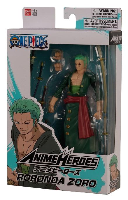 Anime Heroes Once Piece Figur med tilbehør, 16 Cm - Roronoa Zoro