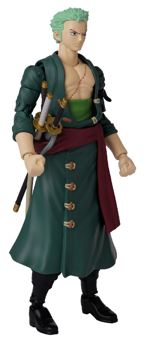 Anime Heroes Once Piece Figur med tilbehør, 16 Cm - Roronoa Zoro