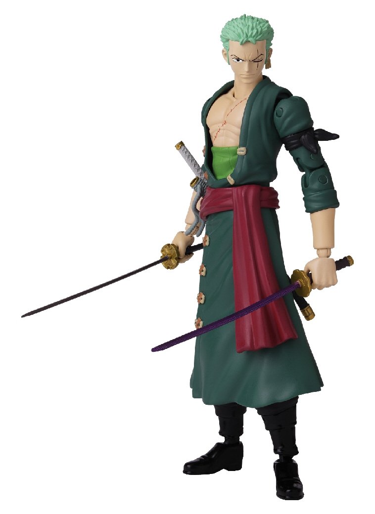 Anime Heroes Once Piece Figur med tilbehør, 16 Cm - Roronoa Zoro