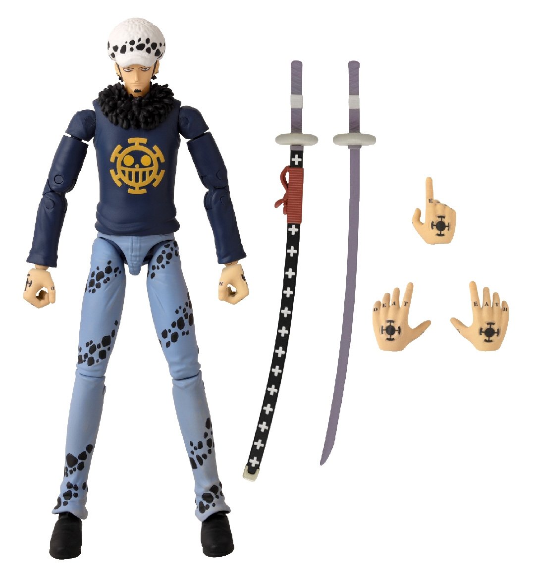 Anime Heroes One Piece Figur med tilbehør, 16 Cm - Trafalgar D. Law