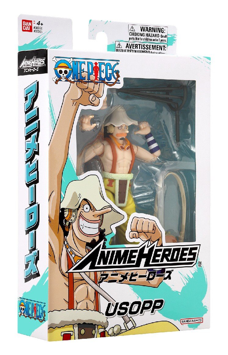 Anime Heroes One Piece Figur med tillbehör, 16 Cm - Usopp