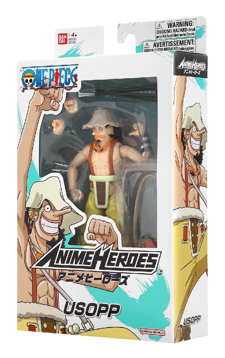 Anime Heroes One Piece Figur med tilbehør, 16 Cm - Usopp