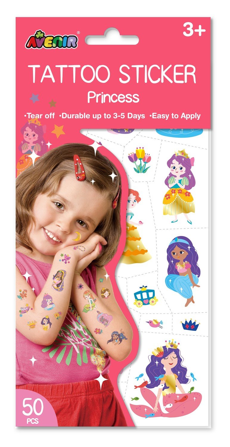 Avenir Tattoo Sticker Princess