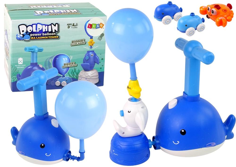 Ballondrevet Dolphin Car Launcher: Sjov fysik for børn!