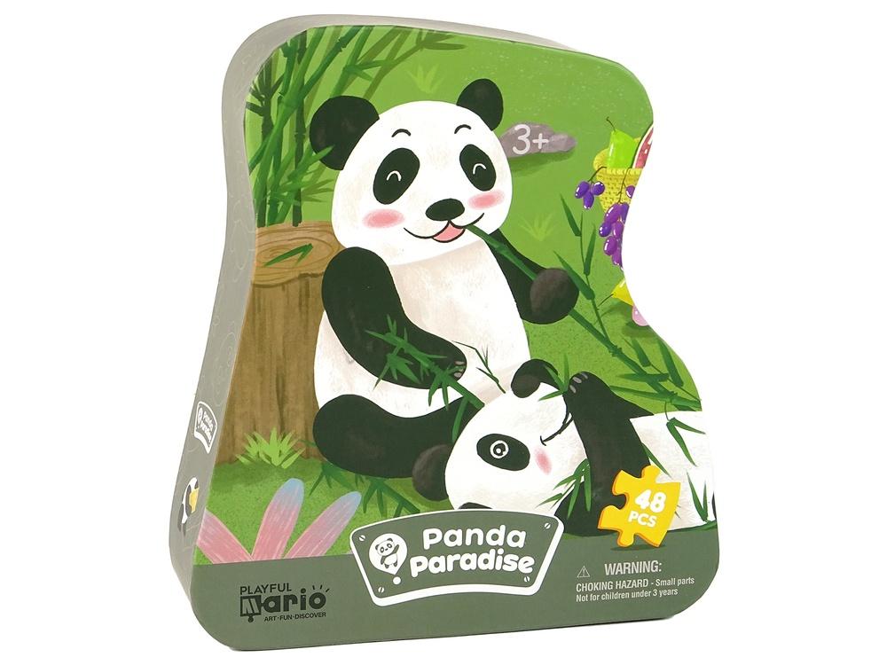 Bamboo Forest Panda Puzzle - 48 roliga bitar för barn