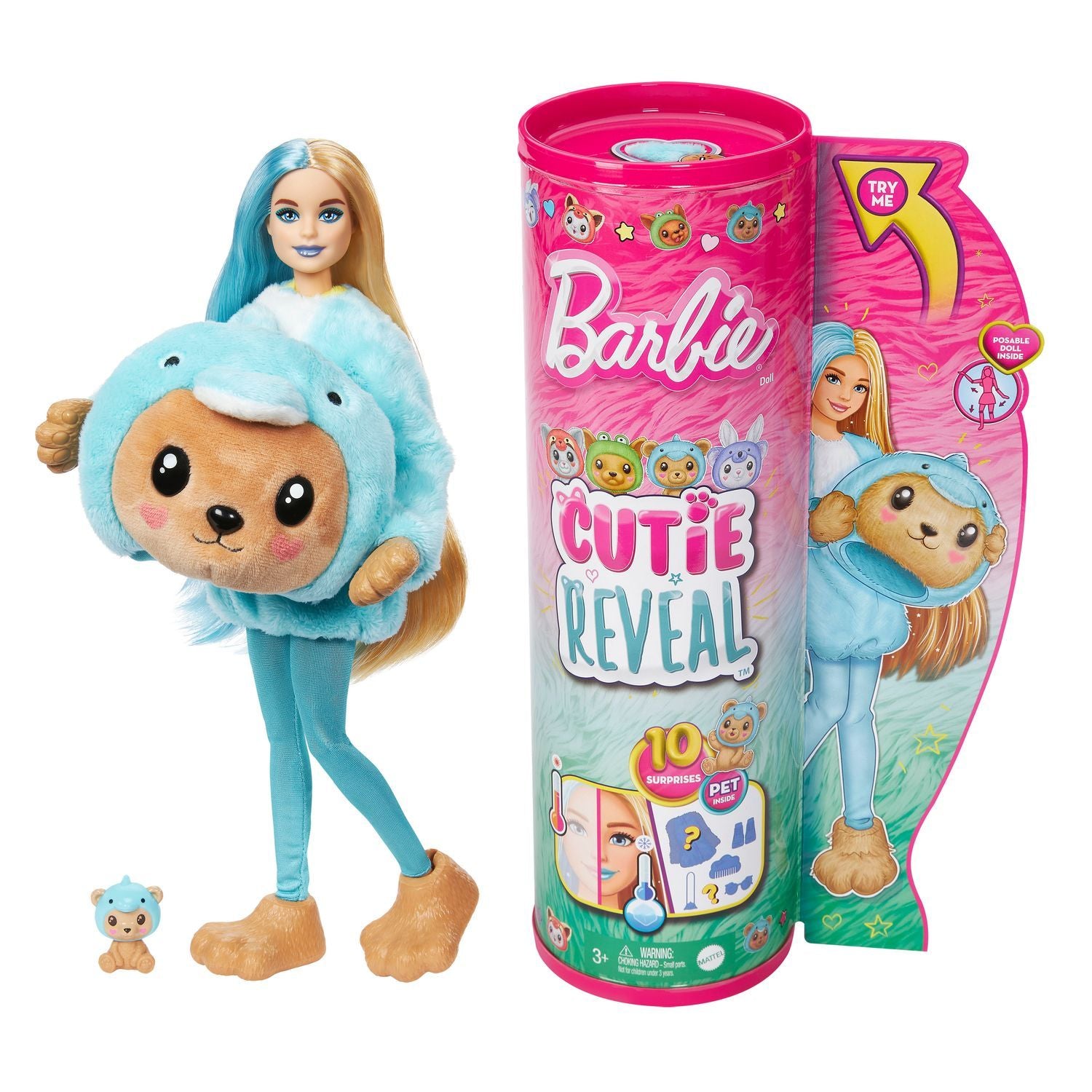 Barbie Cutie Reveal Costume Cuties -Dukke Blå