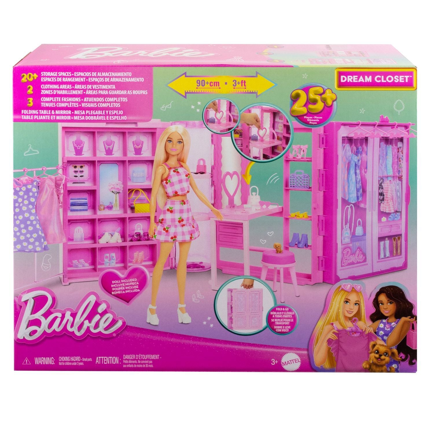 Barbie Fashion Sjov garderobe og dukke