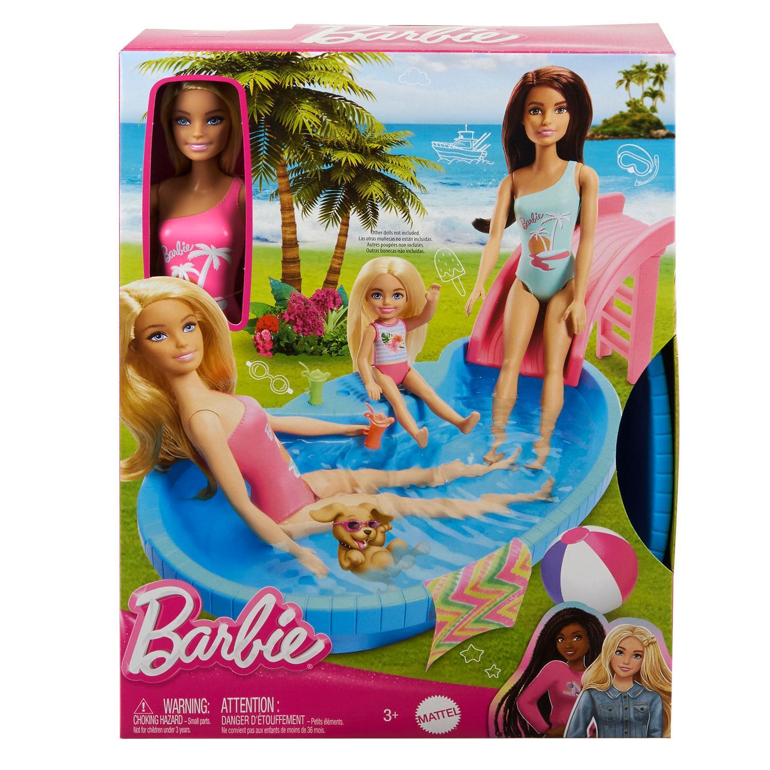 Barbie basseng og dukke