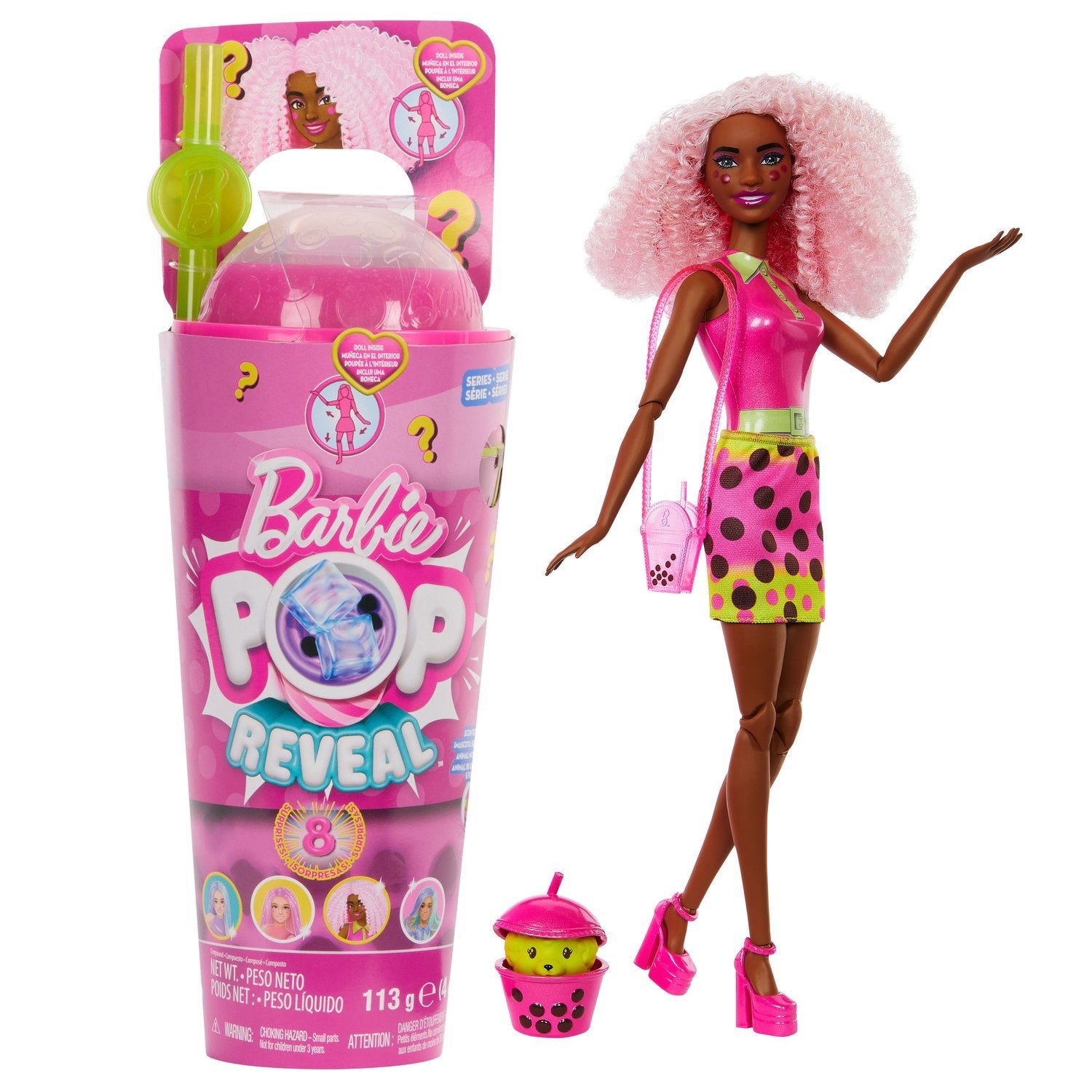 Barbie Pop Reveal Boba Berry Bliss