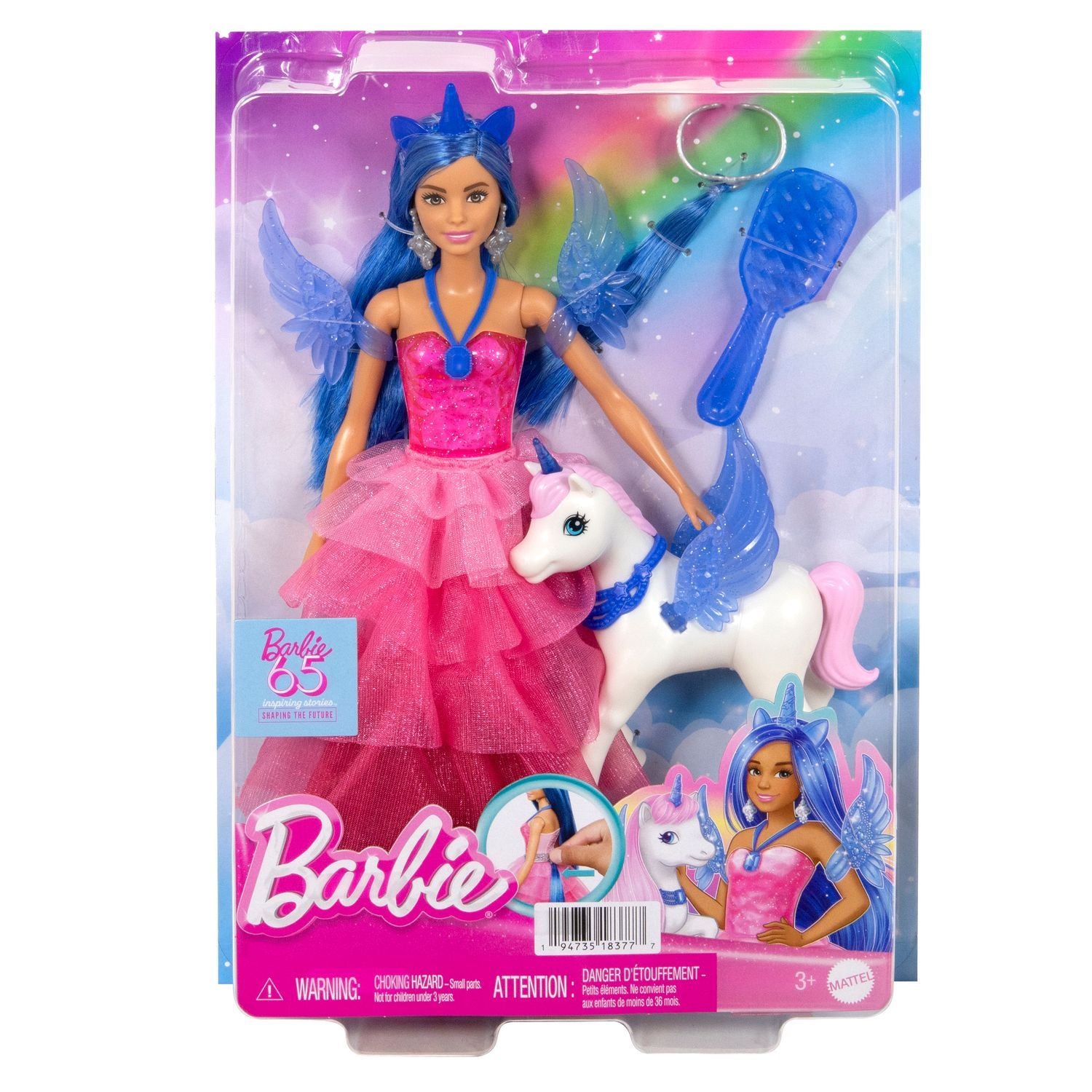 Barbie safir Alicorn dukke