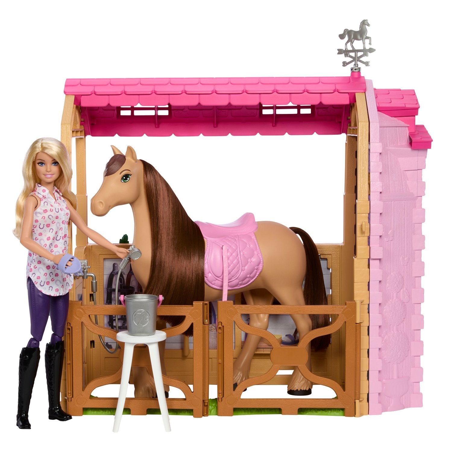 Barbie Ridestald, Dukke Og Pony