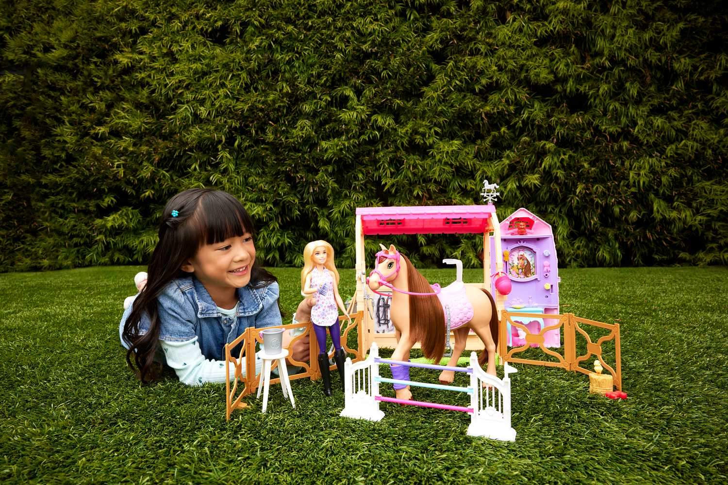 Barbie Ridestald, Dukke Og Pony