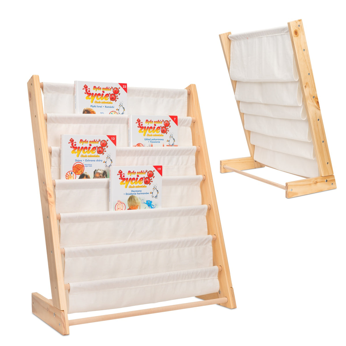 Barnbokhylla stativ hylla 79cm