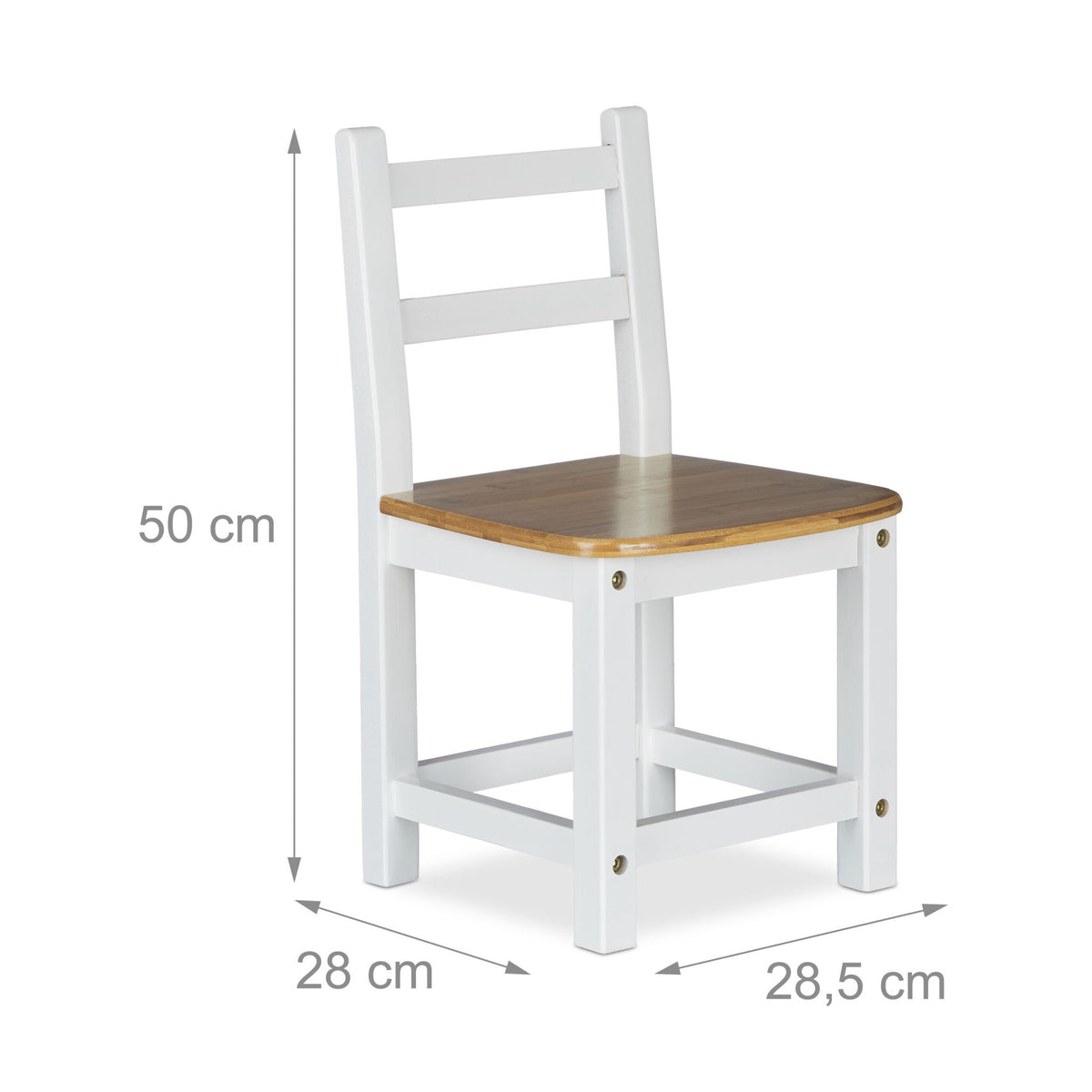 Barnstol RUSTICO vit