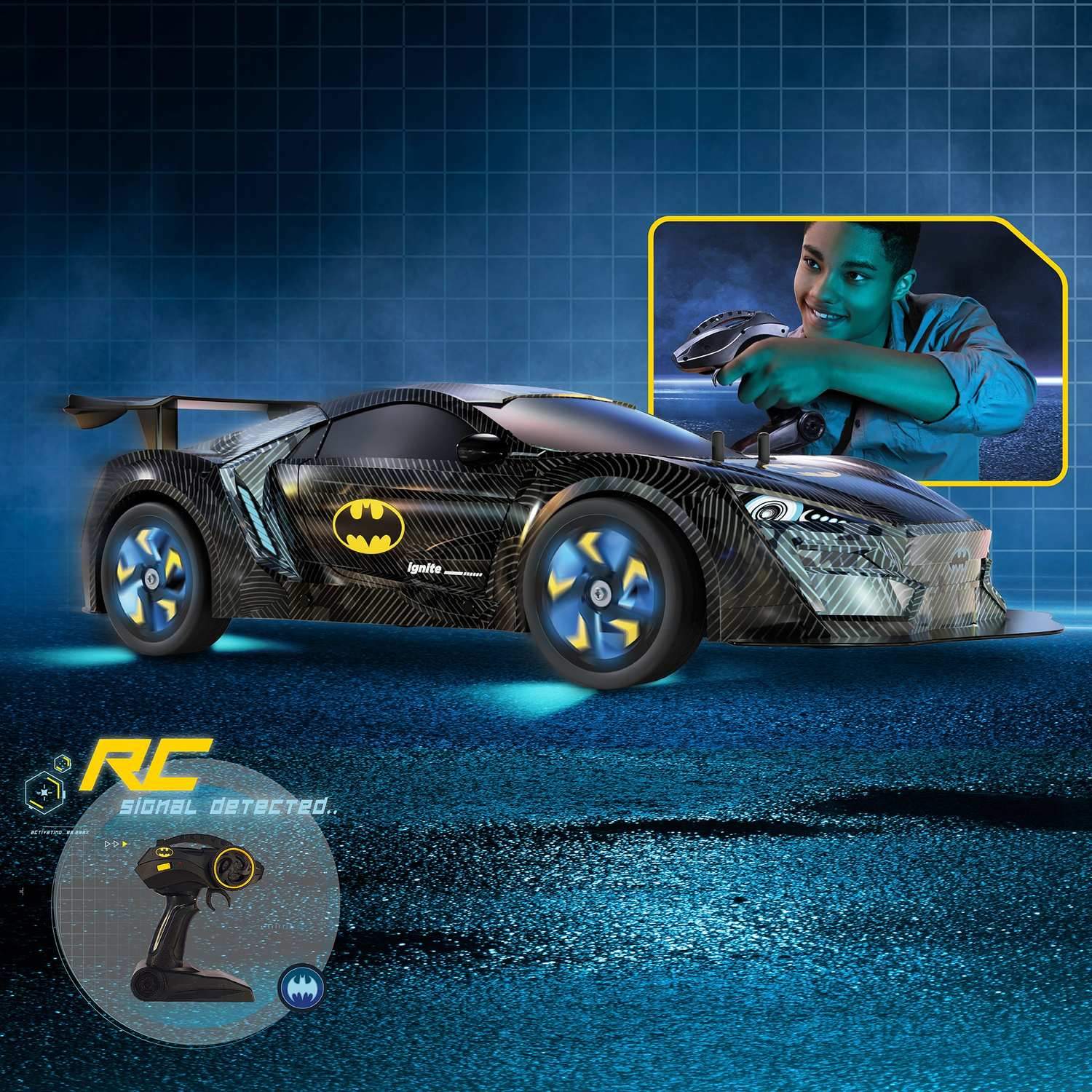 Batman Radio Control Car Bat-Tech Racer Skala 1:10