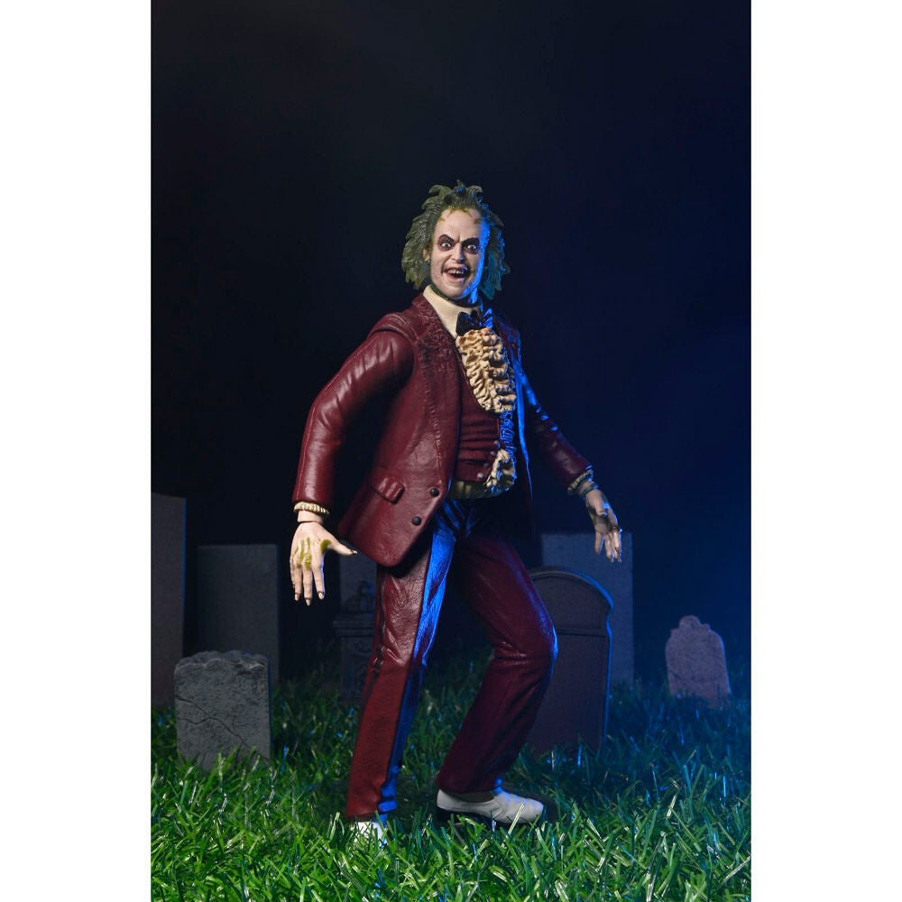 Beetlejuice 18 cm Röd Smokingfigur – Samlarfilmsmemorabilia