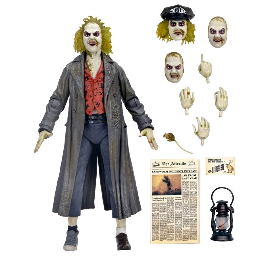 Beetlejuice 1988 Ultimate Tour Guide Figur, 18 cm lång