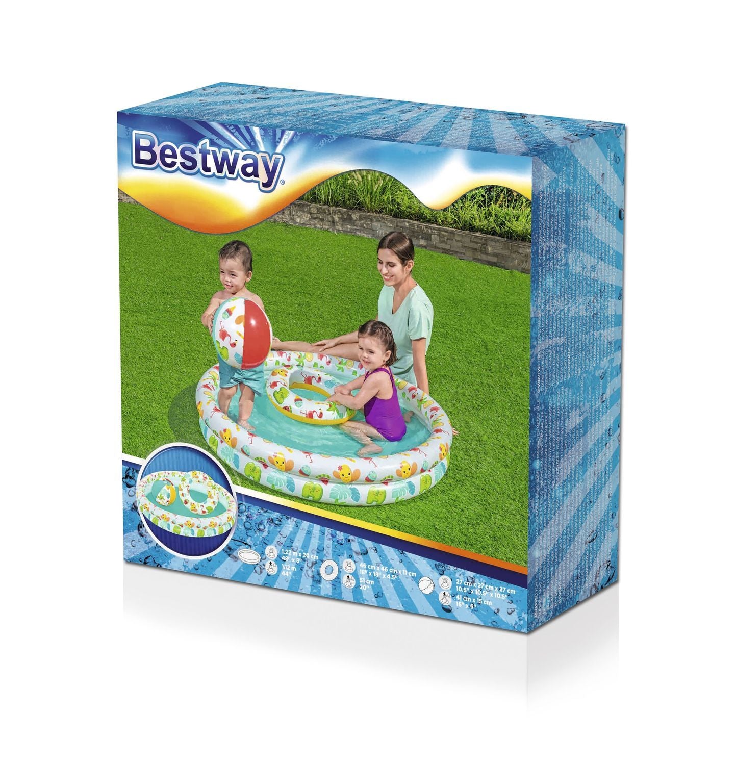 Bestway Bassengsett 122 X 20 Cm