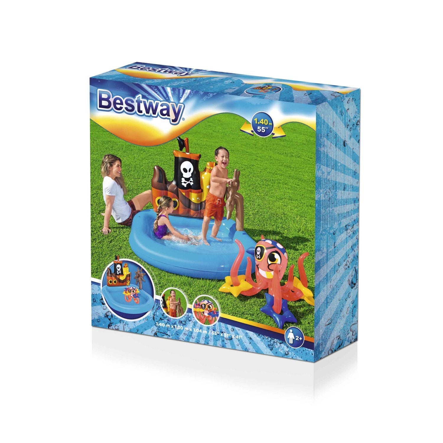 Bestway Pirate Pool 140 X 130 X 104 Cm