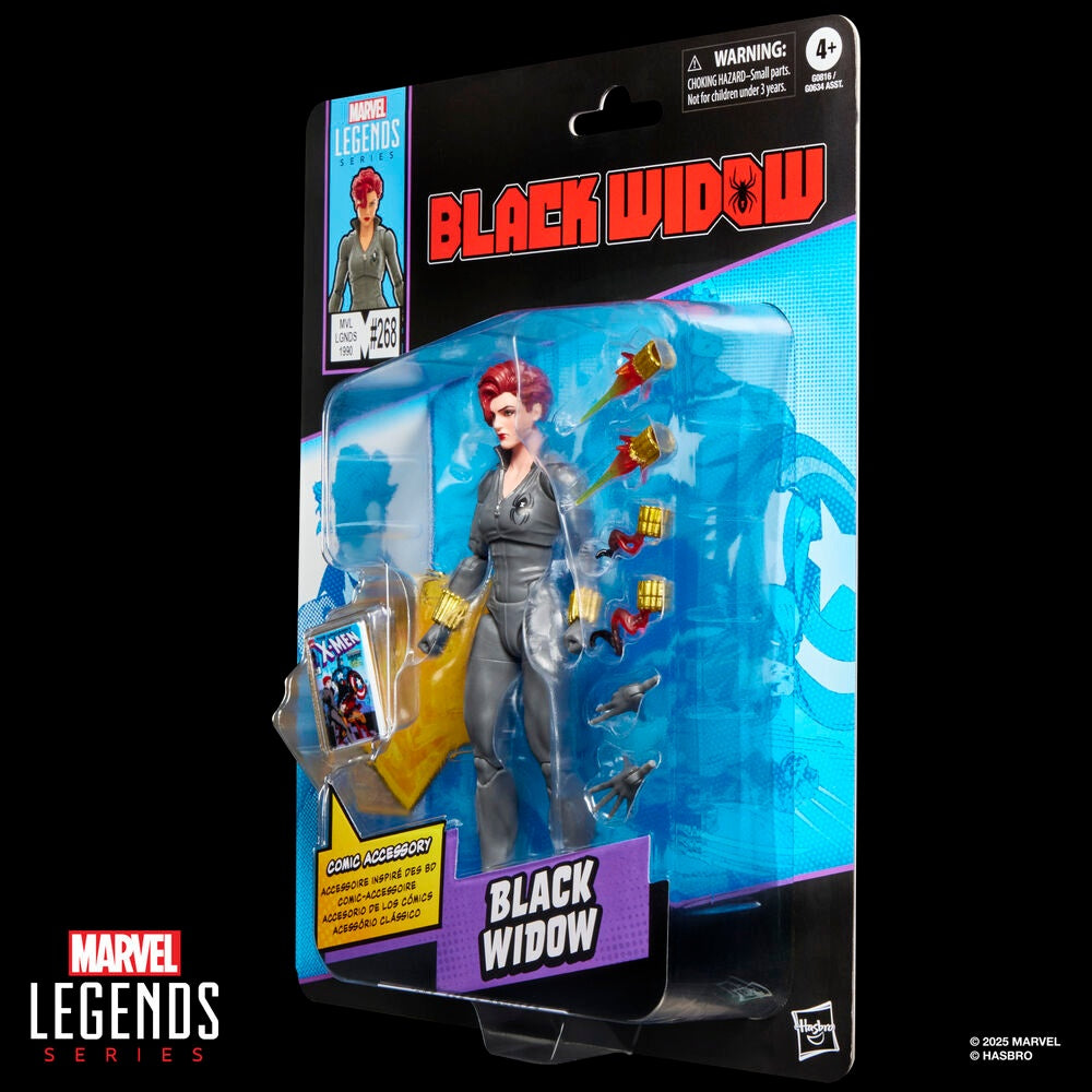 Black Widow Actionfigur, 15 cm lång, Marvel Legends-serien